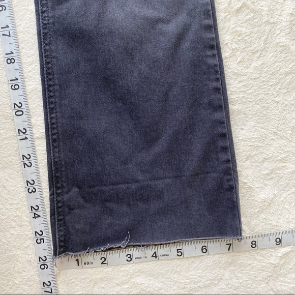 Express High Rise Bell Crop Gray Jeans size 2 - Picture 6 of 10